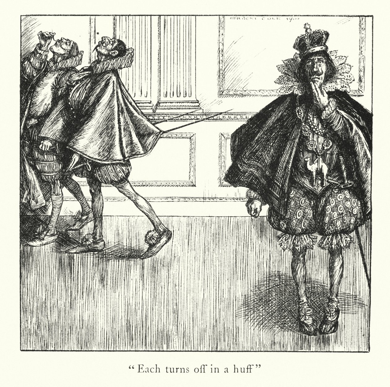 Lendas de Ingoldsby: O Auto-Da-Fe (litografia) de Herbert Cole