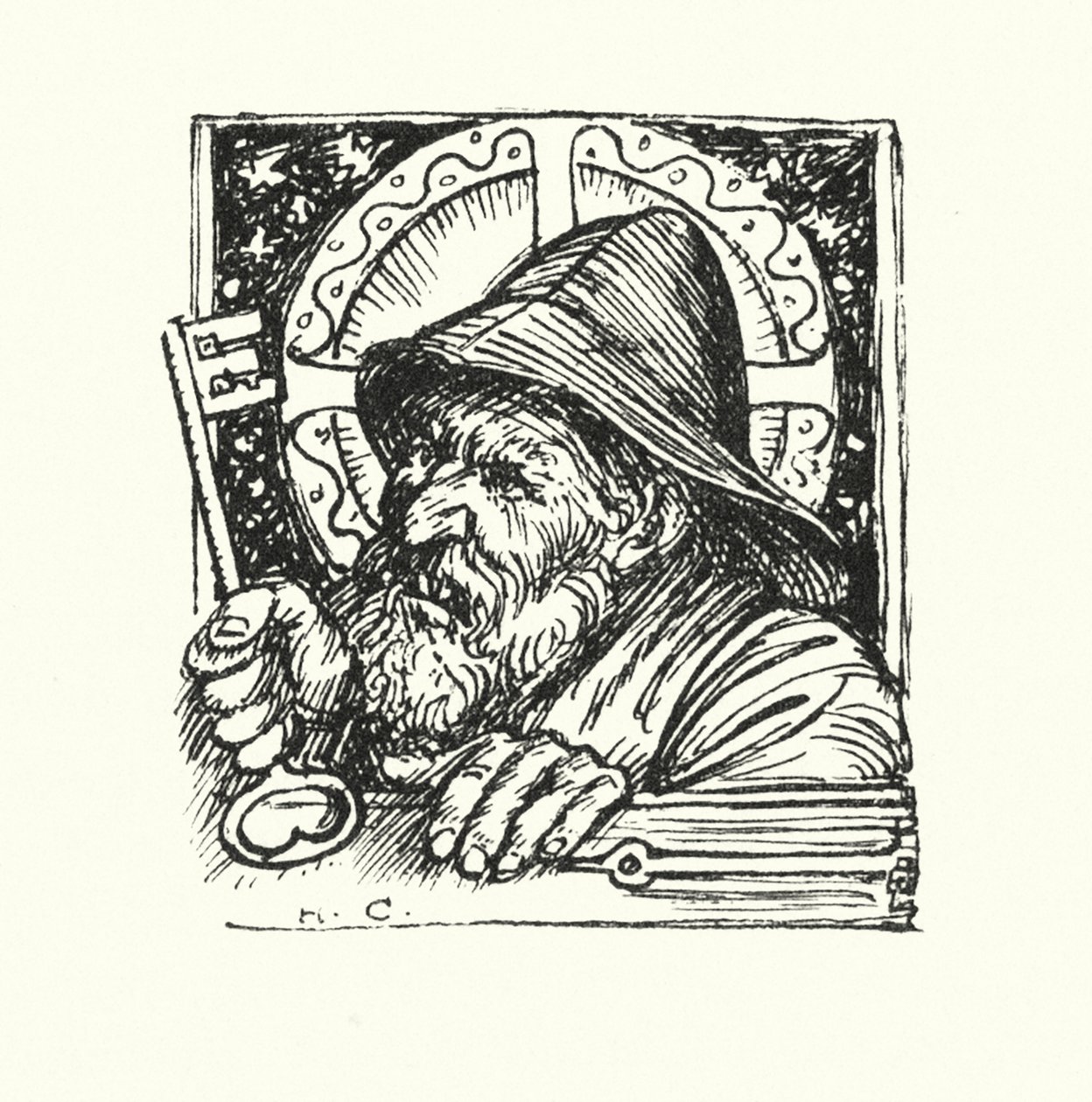 Lendas de Ingoldsby: A Senhora Rohesia (litografia) de Herbert Cole