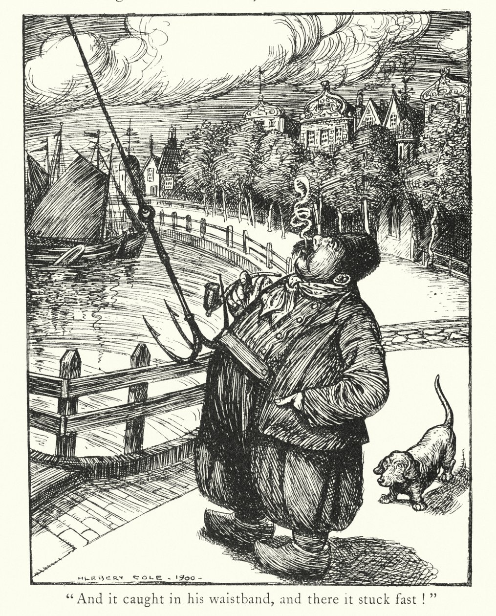 Lendas de Ingoldsby: O balão "Monstre" (litografia) de Herbert Cole