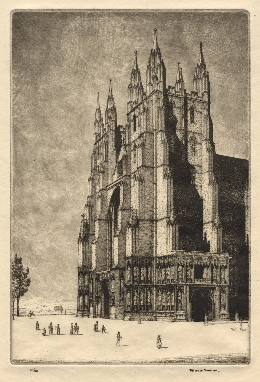 Catedral de Cantuária de Herbert Gordon Warlow