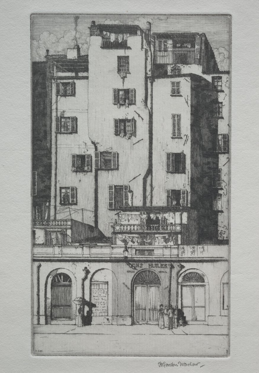 Casas altas, Menton de Herbert Gordon Warlow