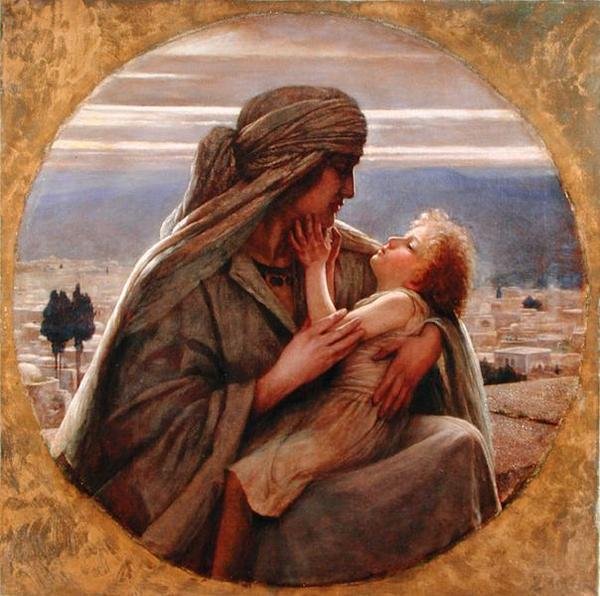Uma Noite em Nazaré (óleo sobre tela) de Herbert Gustave Schmalz