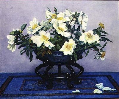 Angelico, Rosas Amarelas num Vaso de Herbert Gustave Schmalz