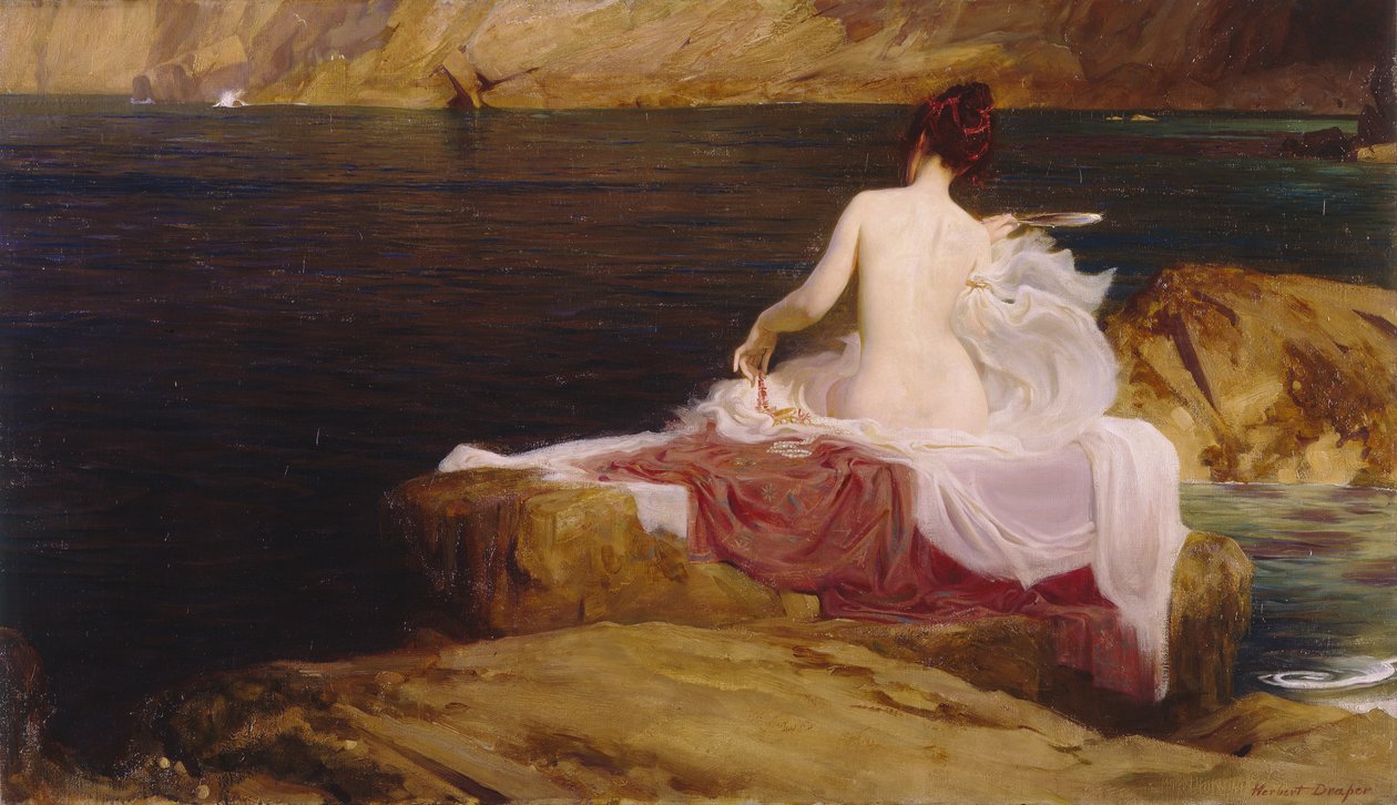 Ilha de Calipso de Herbert James Draper