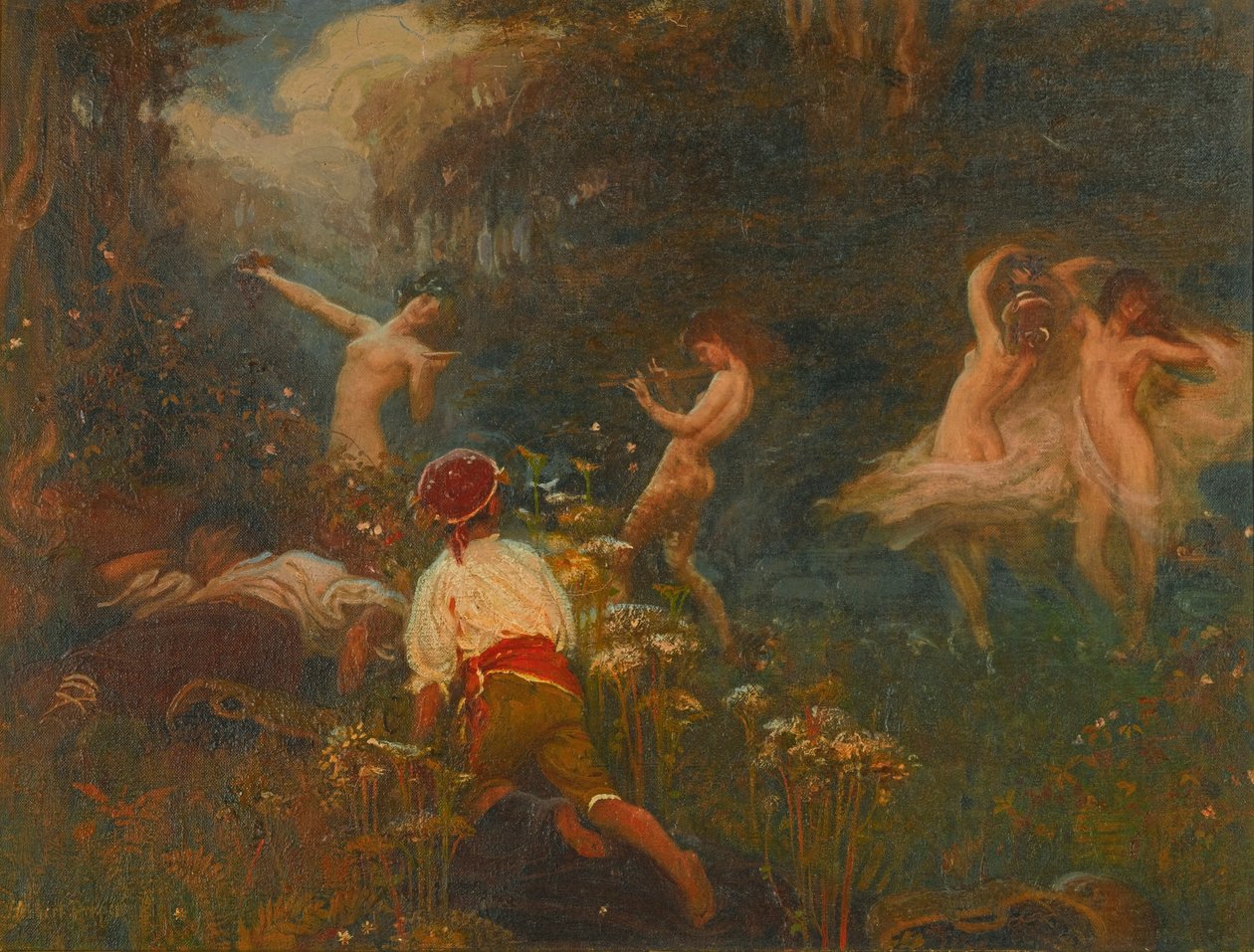 Primeiro esboço para The Vintage Morn de Herbert James Draper
