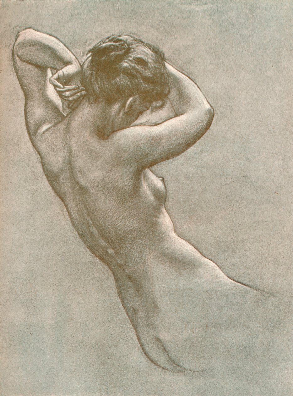 Estudo para convocação de ninfas e deidades prospero, c1902, 1903 de Herbert James Draper