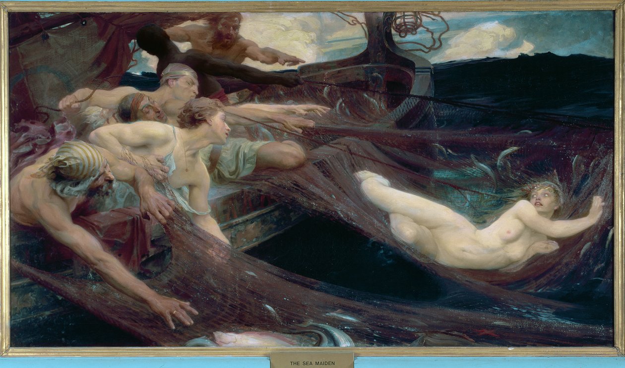 A donzela do mar, 1894 de Herbert James Draper