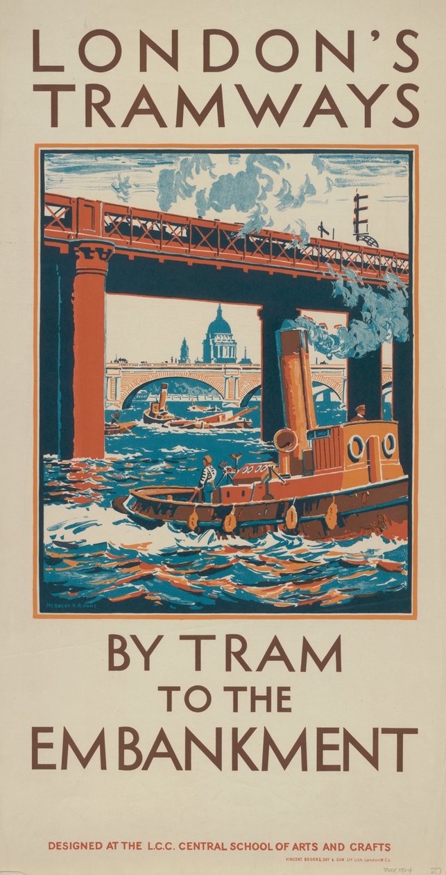 De elétrico para o Embankment de Herbert Kerr Rooke