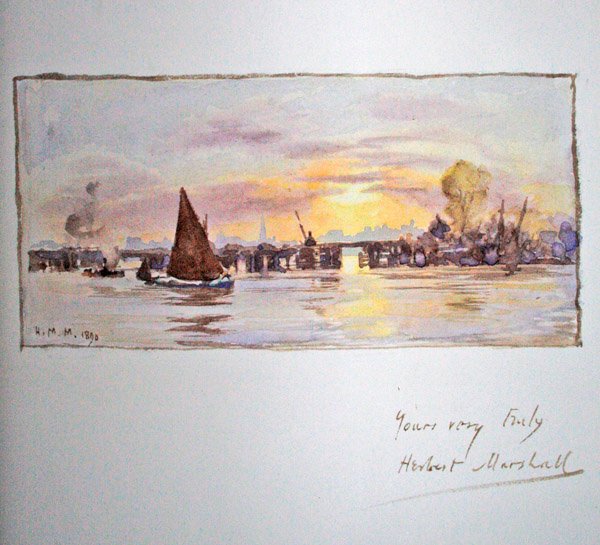 Pôr-do-sol no Tamisa de Herbert Menzies Marshall