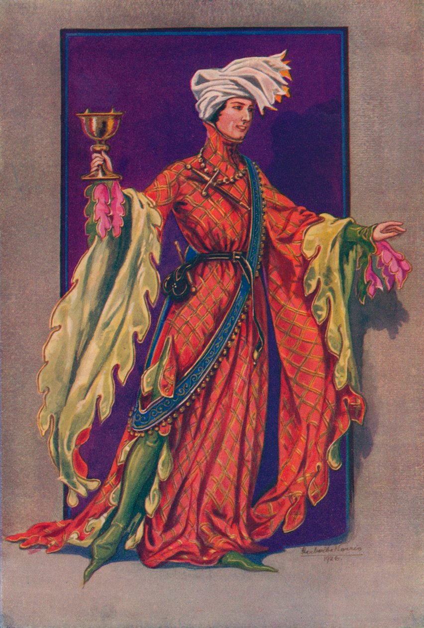 Um nobre. Fim do século XIV, 1926 de Herbert Norris