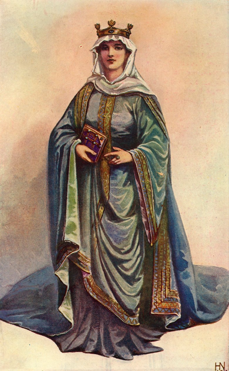 Uma rainha anglo-saxônica, 1924. de Herbert Norris