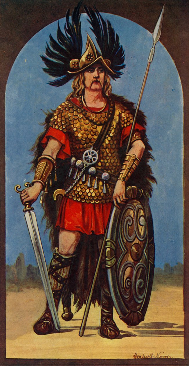 Hengist, Chefe dos Ângulos AD 449, 1924. de Herbert Norris