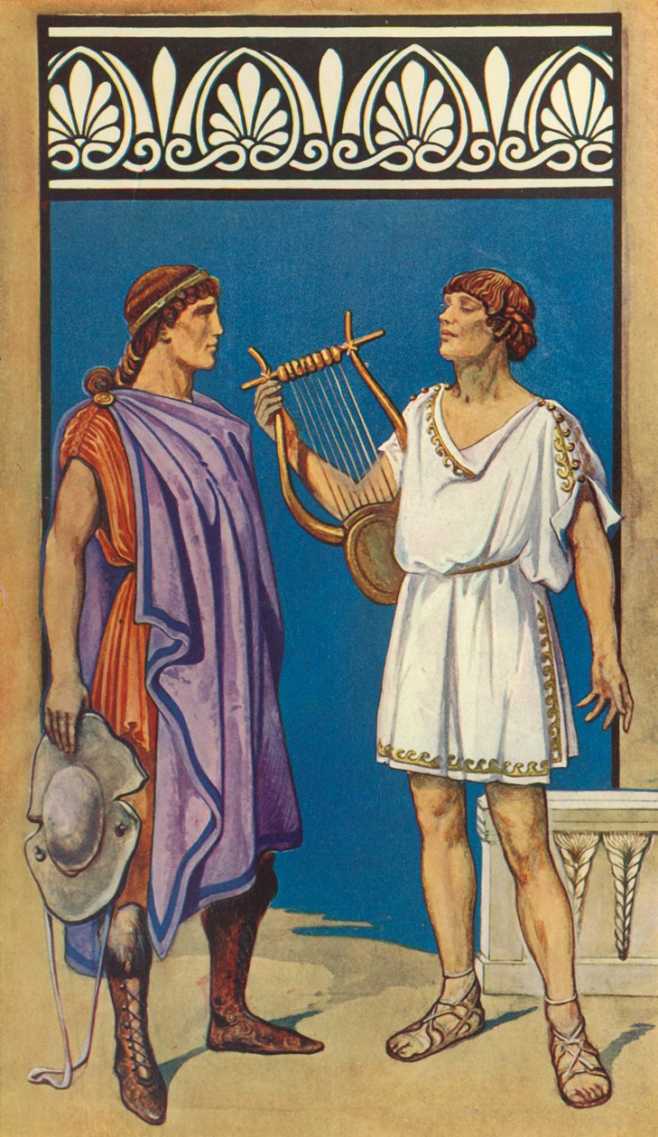 O Chiton enrugado e o Chlamys saíram, O Chiton direito, 1924. de Herbert Norris