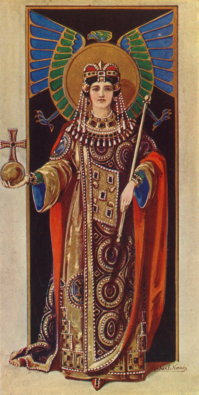 A imperatriz Irene AD 797-802, 1924. de Herbert Norris