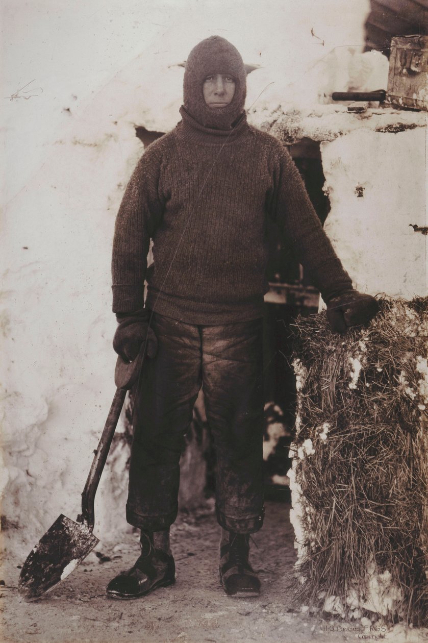 Capitão LEG Oates pela porta do estábulo de Herbert Ponting