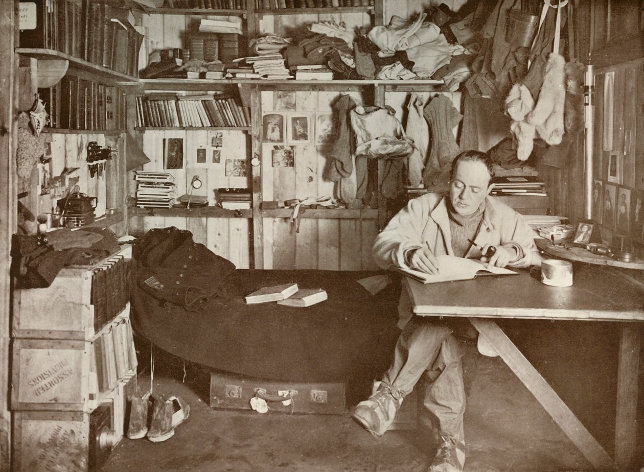 Capitão Scott em seu covil, c1911, 1913 de Herbert Ponting