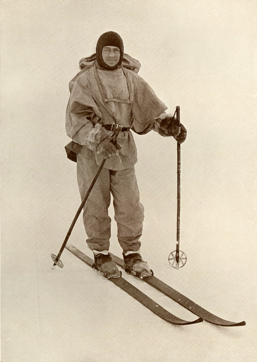 Capitão Scott no esqui, c19101913, 1913 de Herbert Ponting
