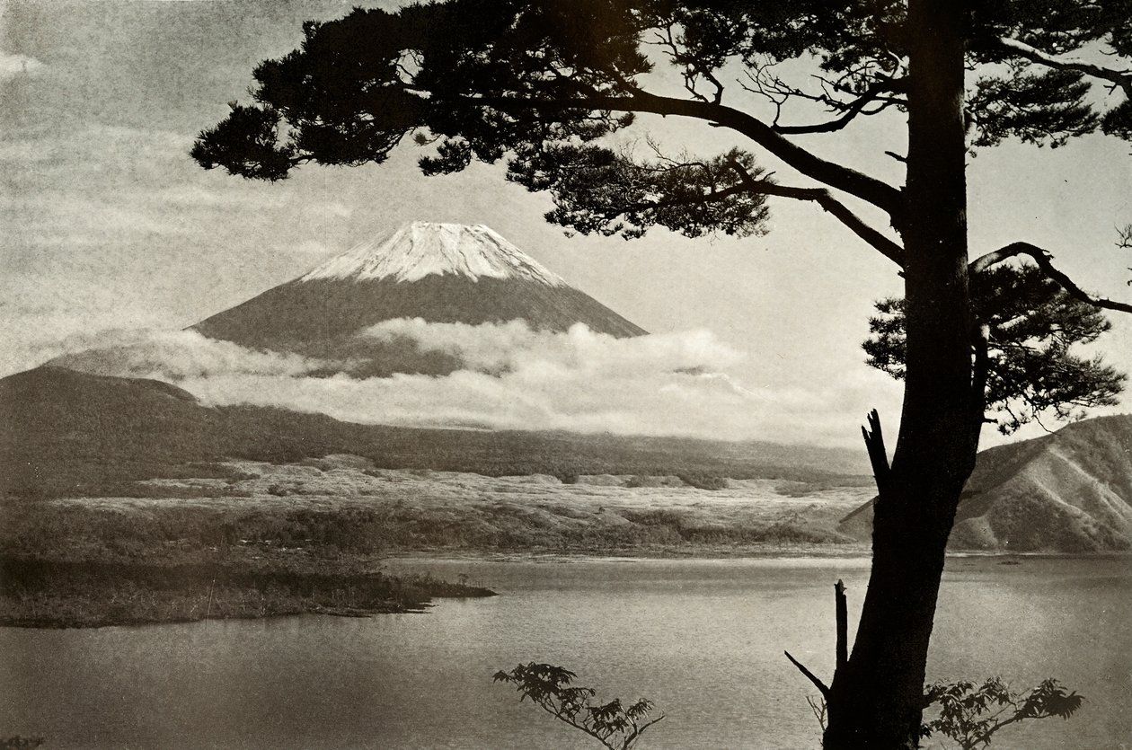Fuji do Lago Motosu, 1910. de Herbert Ponting