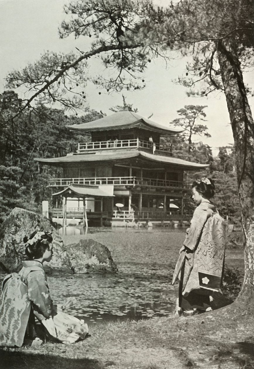 Kinkakuji O Pavilhão Dourado, 1910. de Herbert Ponting
