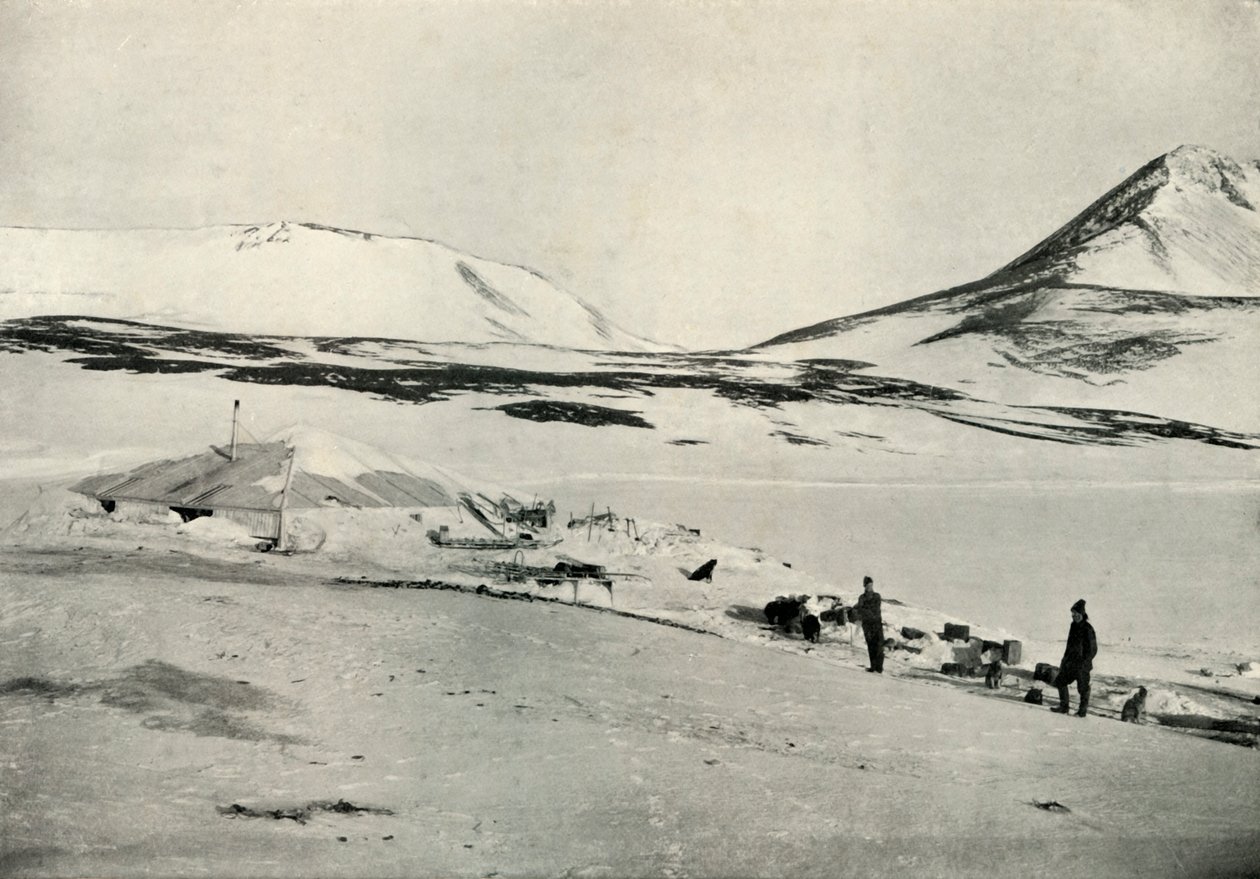 Meares e Demetri no Discovery Hut, 4 de novembro de 1911, 1913. de Herbert Ponting
