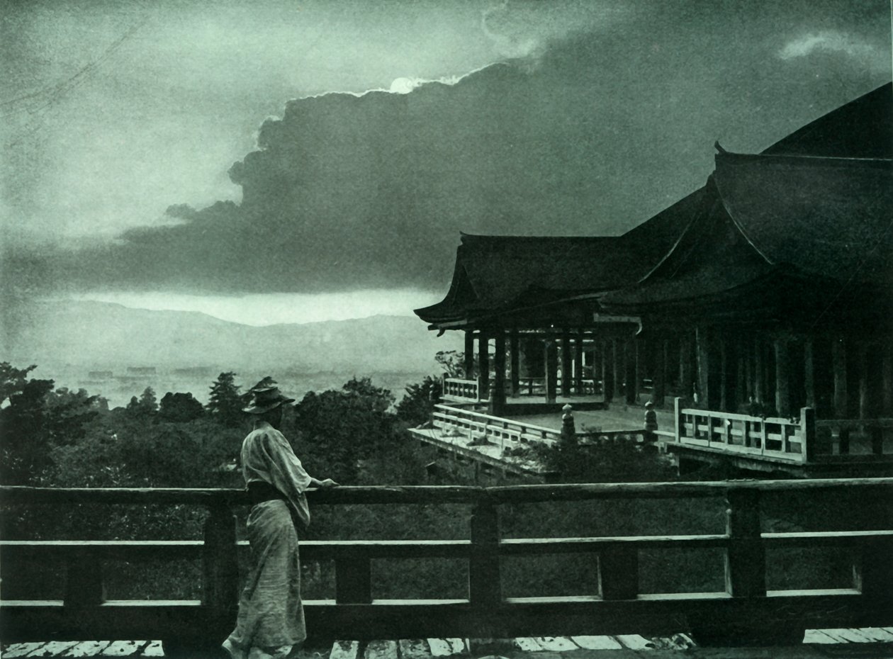 Luar em Kiyomizu-Dera, 1910. de Herbert Ponting