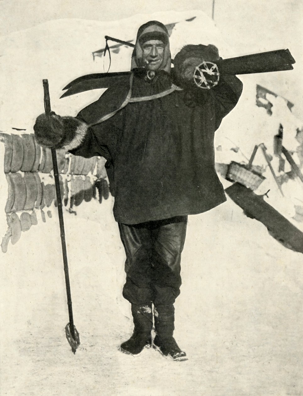 Suboficial Crean Who recebeu a Medalha Albert, 1911, 1913 de Herbert Ponting