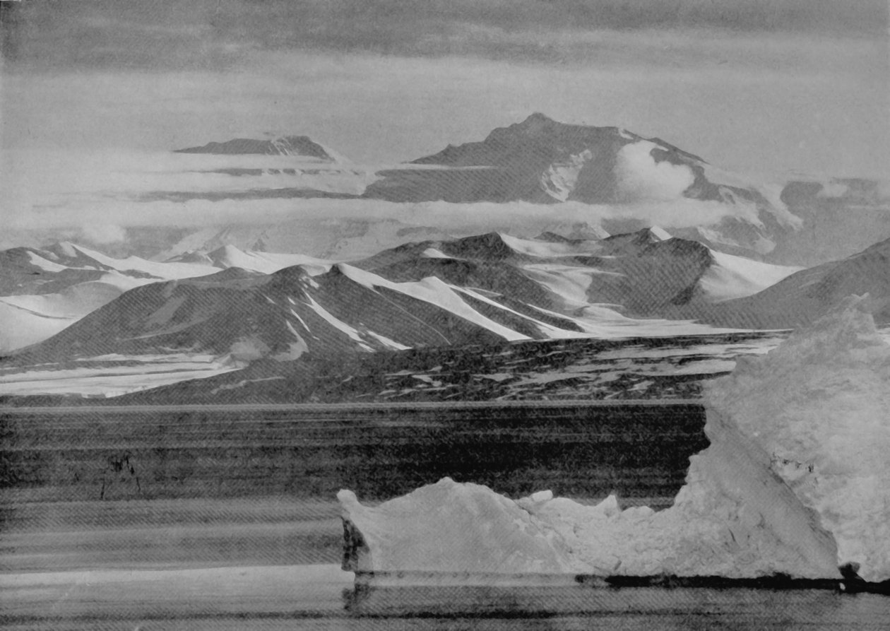 Telephotograph of the Lister Scarp, 10 de fevereiro de 1911, 1913 de Herbert Ponting