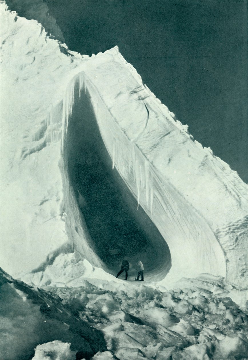 O arco Berg de fora, c19101913, 1913 de Herbert Ponting