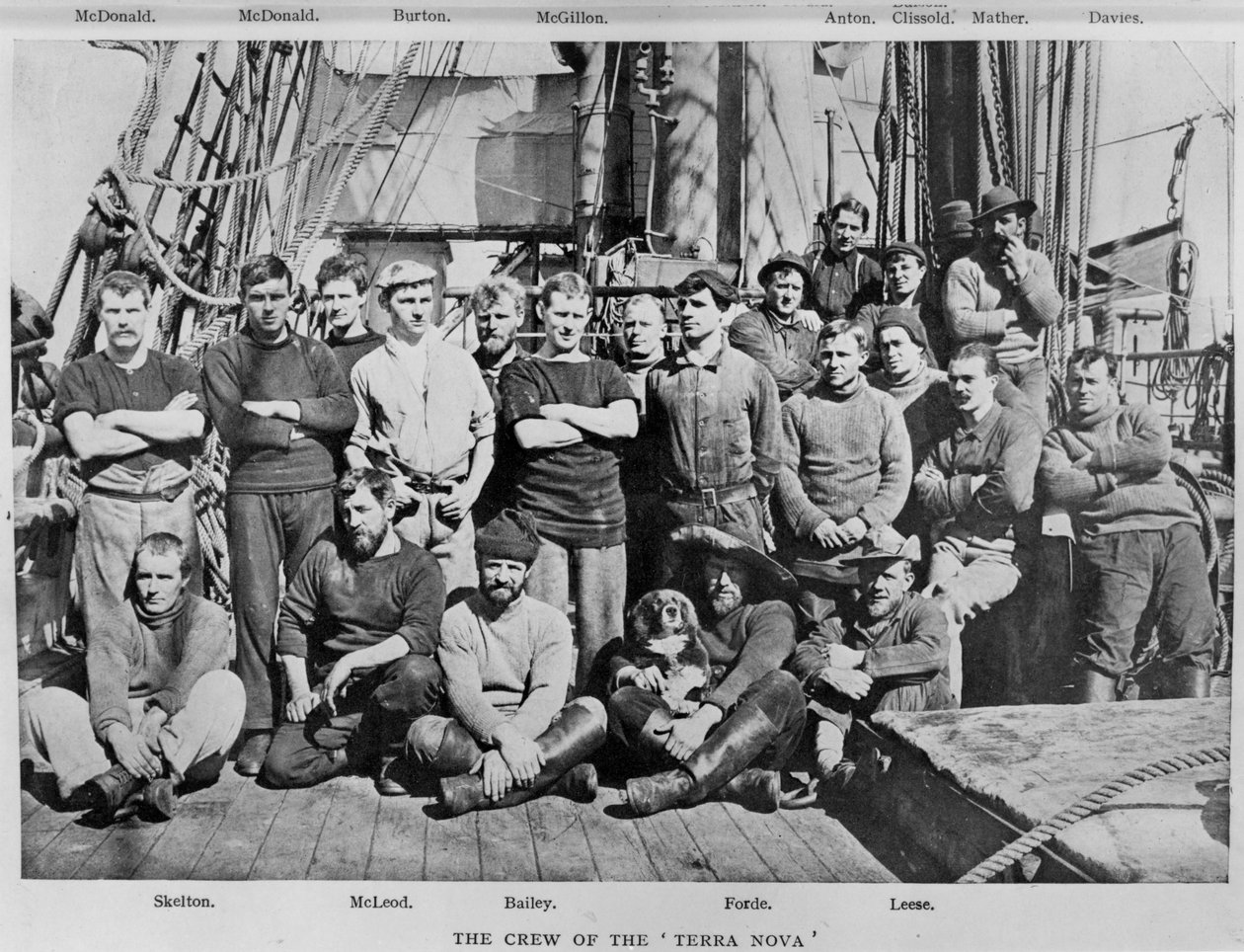 A tripulação do Terra Nova, 1911 de Herbert Ponting