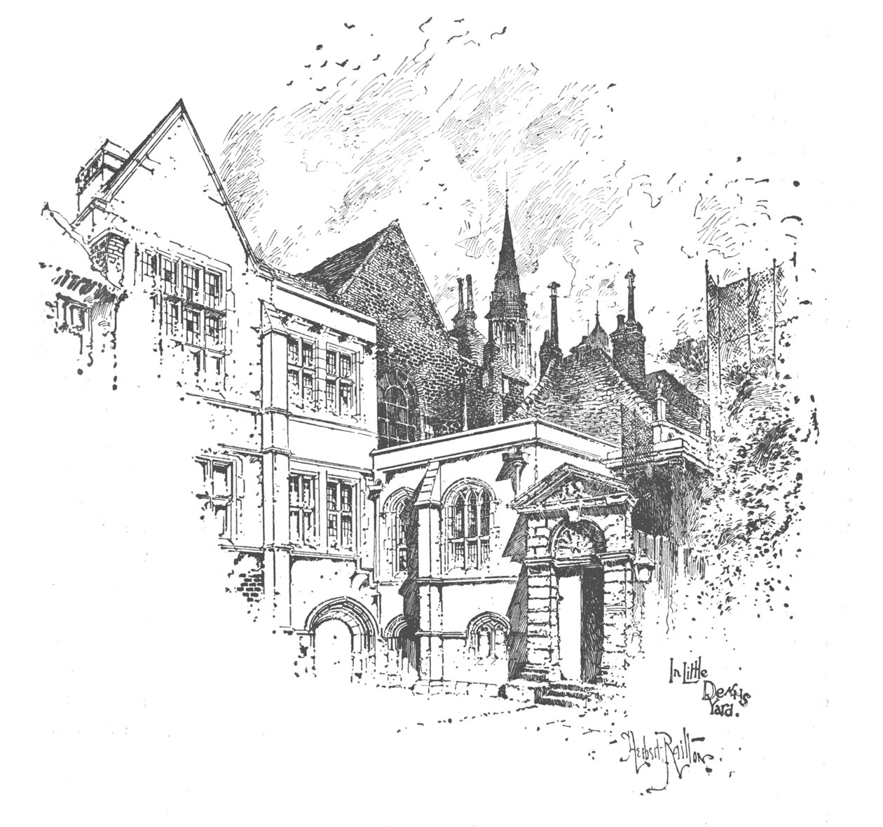 Em Little Deans Yard, 1890 de Herbert Railton