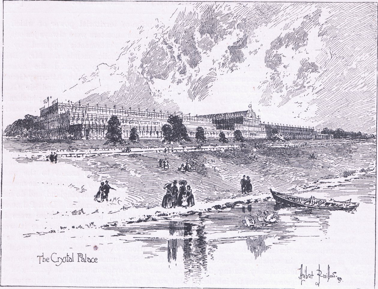 O Palácio de Cristal em Hyde Park, Londres, 1851 AD de Herbert Railton