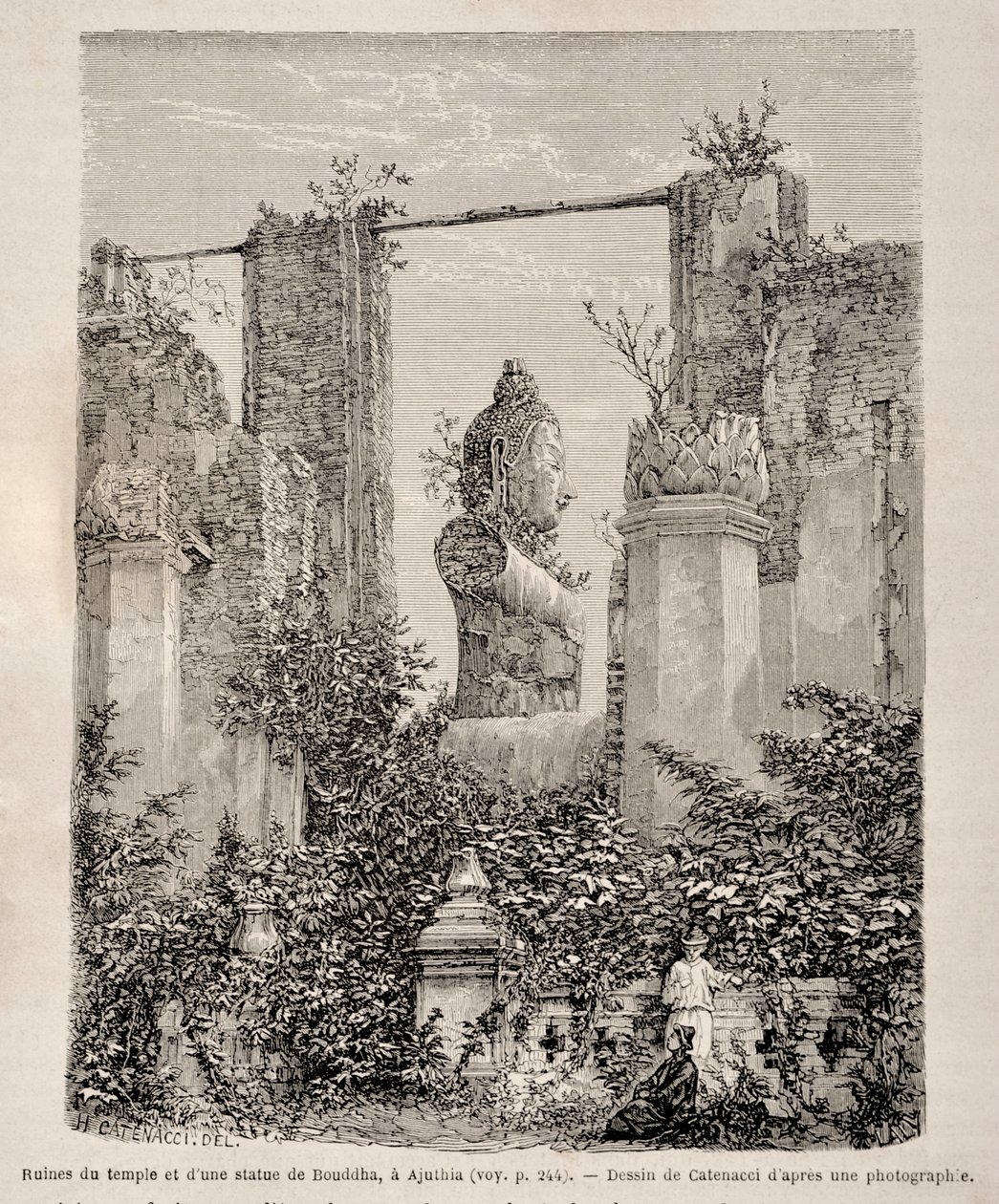Ruínas de Wat Phra Mongkok Bopit, Ayutthaya de Hercule Catenacci