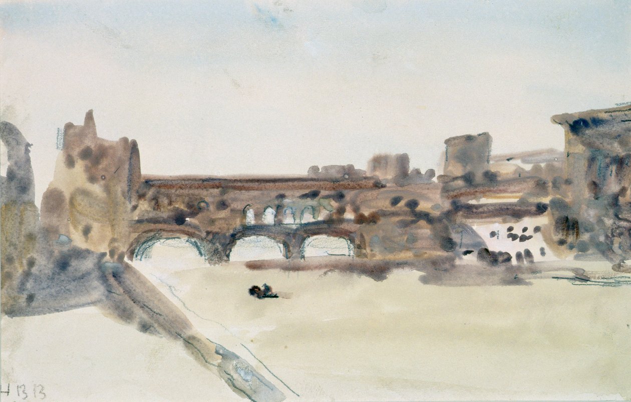A Ponte Vecchio, Florença de Hercules Brabazon Brabazon