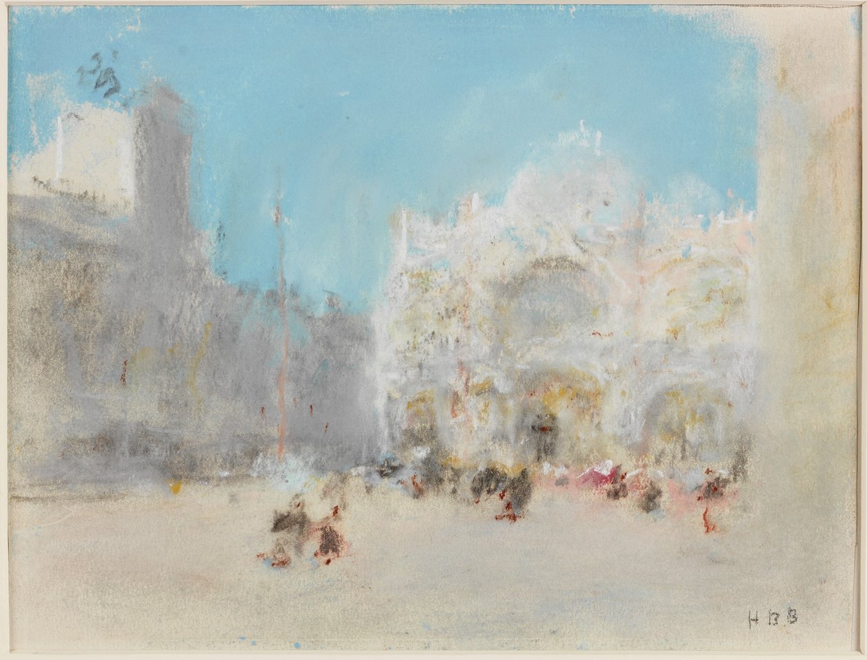 São Marcos, Veneza (pastel sobre papel, no cartão) de Hercules Brabazon Brabazon