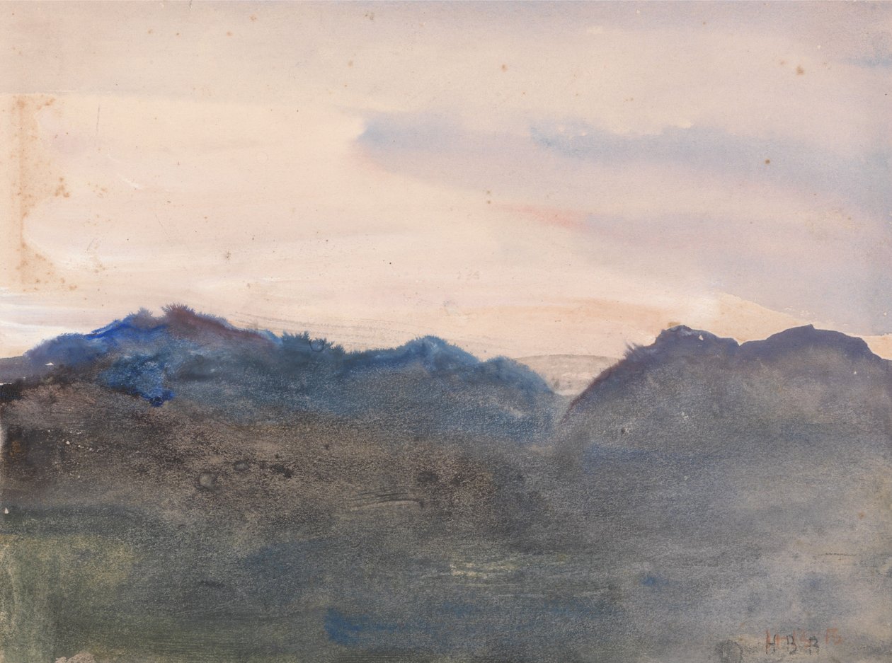 Paisagem ao entardecer de Hercules Brabazon Brabazon