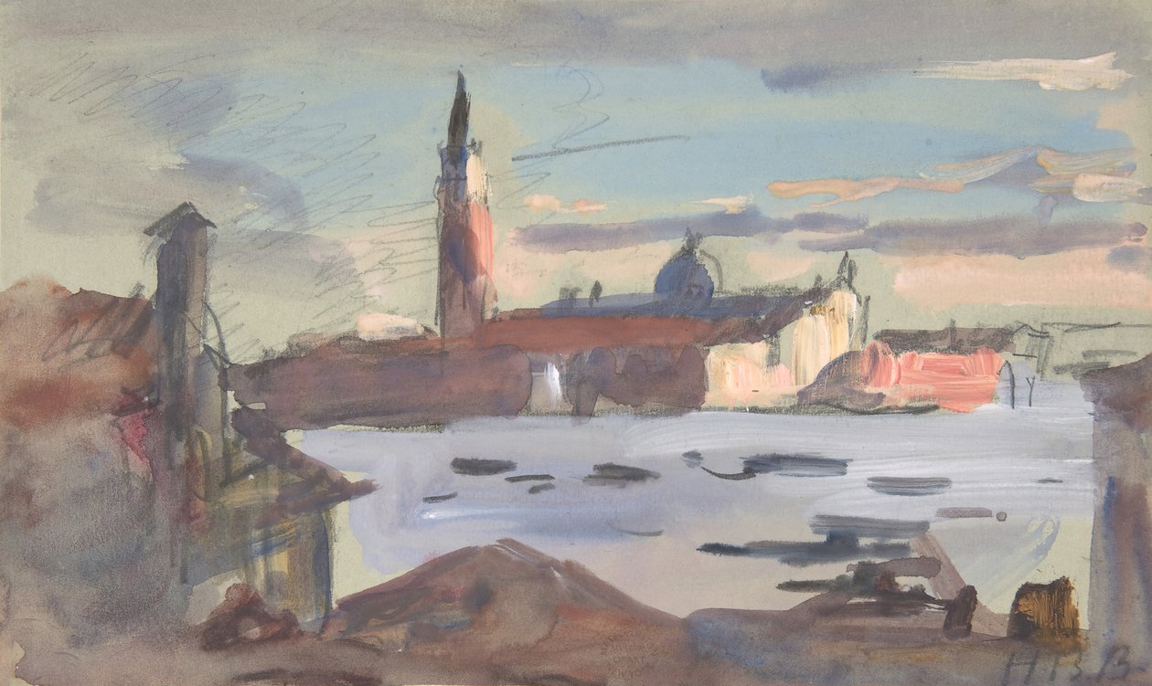 San Giorgio Maggiore, Veneza, 1840-1906. de Hercules Brabazon Brabazon