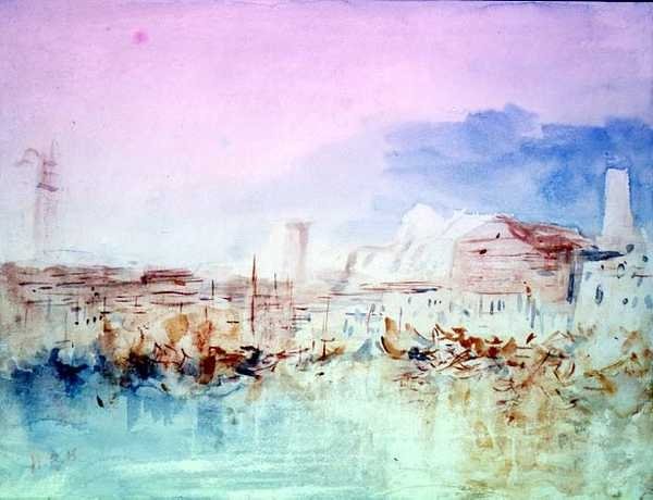 Veneza da Lagoa (depois de Turner) de Hercules Brabazon Brabazon