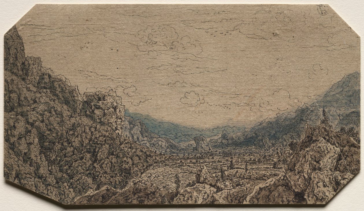Vale fechado, c. 1623-30. de Hercules Seghers