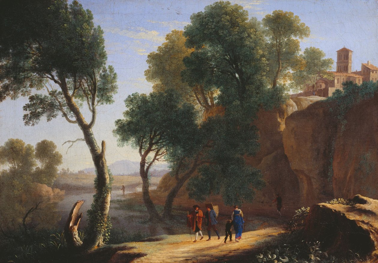 Uma paisagem italiana de Herman van Swanevelt