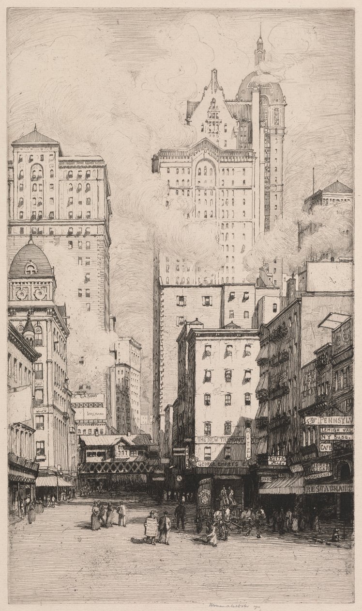 Cortland Street, Nova York de Herman Armour Webster