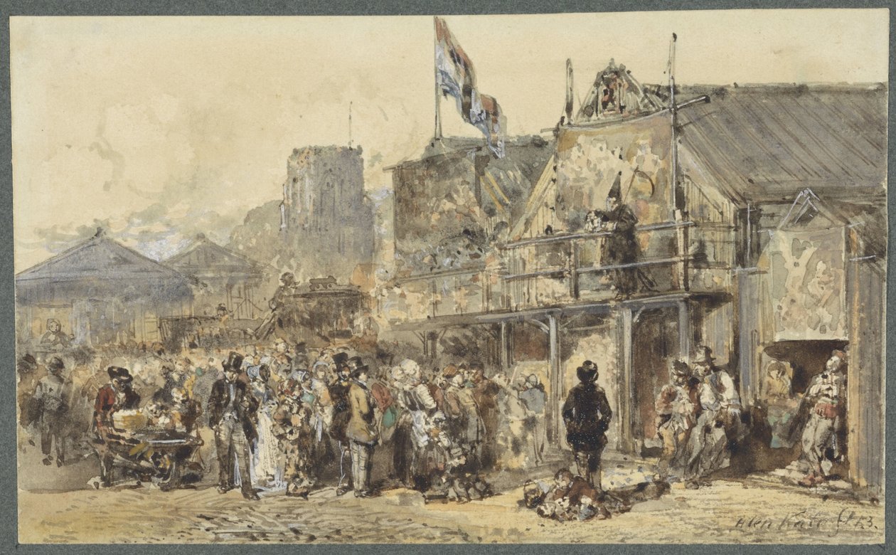 Feira em Leeuwarden, o Oldenhove no futuro de Herman Frederik Carel ten Kate