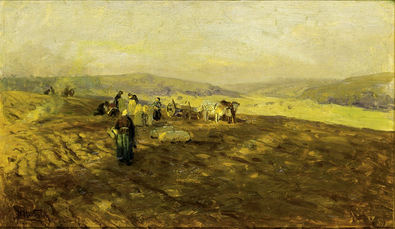 Potato Gleaners, s.d. de Herman Hartwich