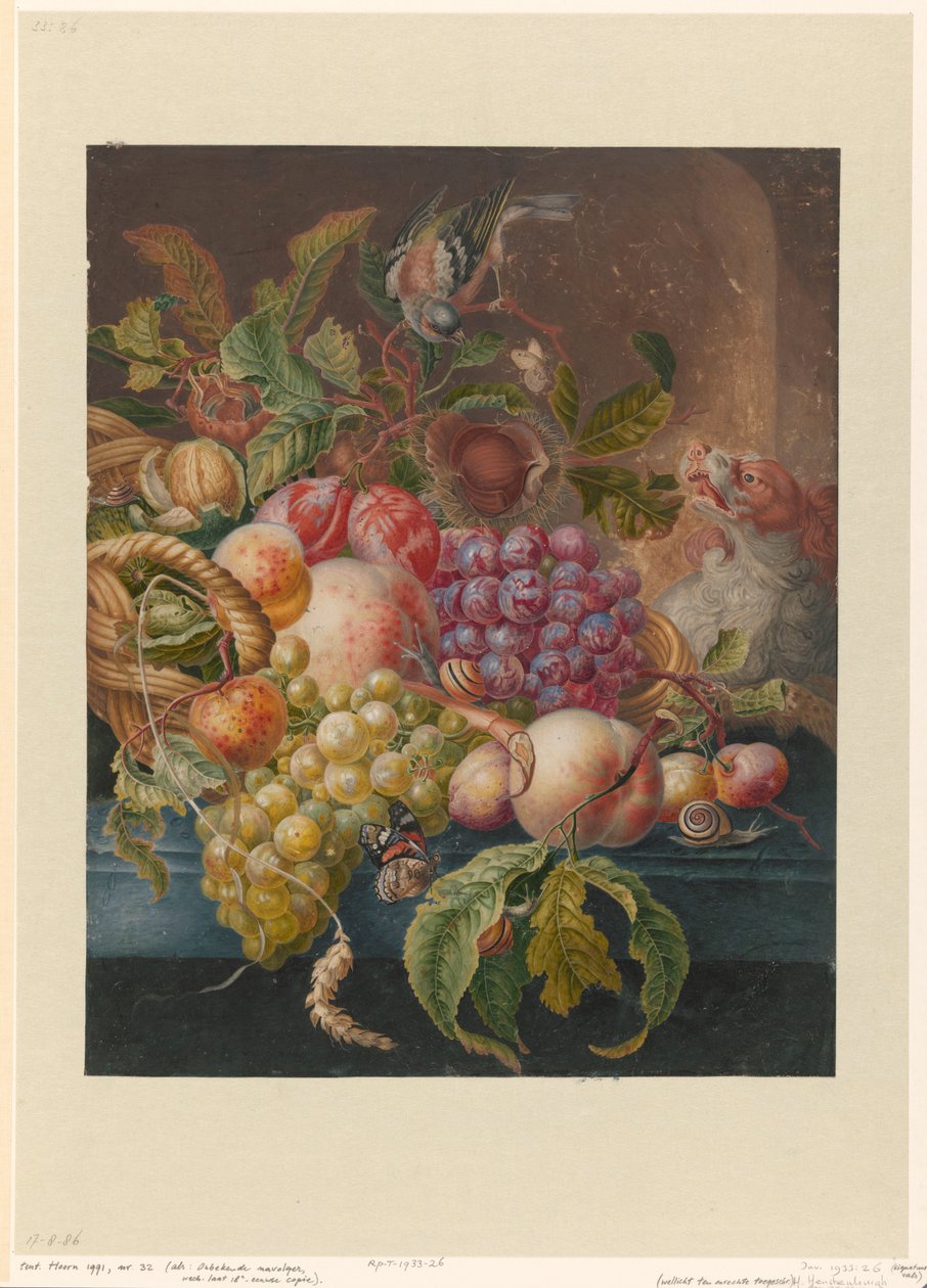 Fruta ainda vida de Herman Henstenburgh (possibly)