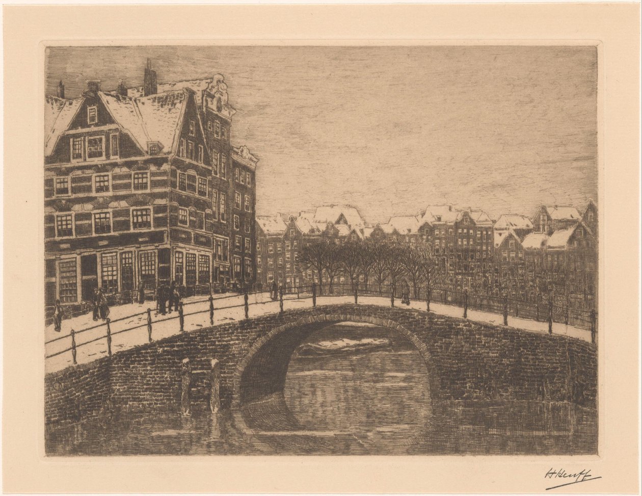 Cadeado saboroso em Amsterdã de Herman Heuff (signed by artist)