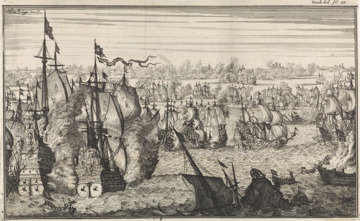 Batalha de Duins, 1639 de Herman Padtbrugge