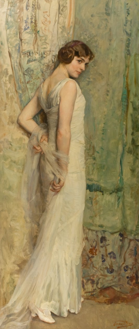 Jeunesse, c.1920 (óleo sobre tela) de Herman Richir
