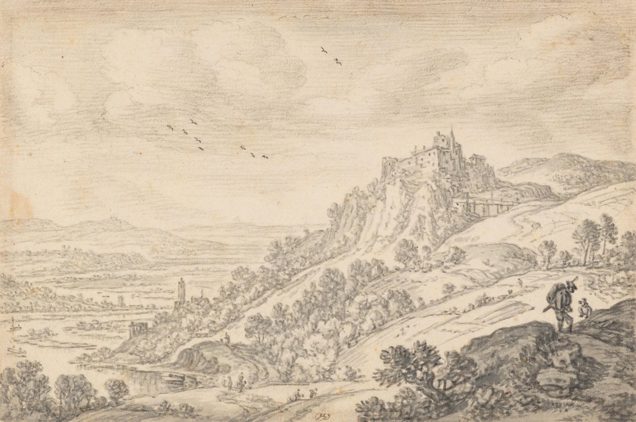 Uma fantasia do Reno: «perto de Hamerstein» de Herman Saftleven