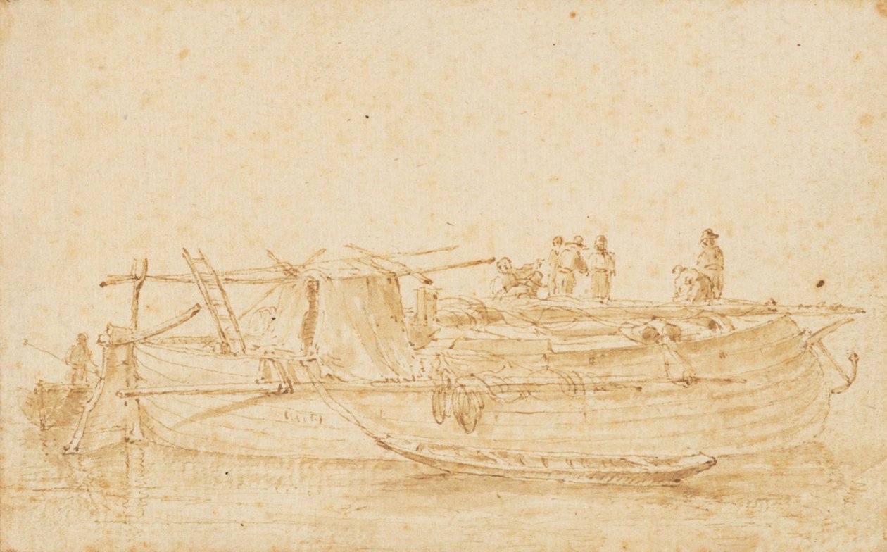 Um navio de carga de Herman Saftleven