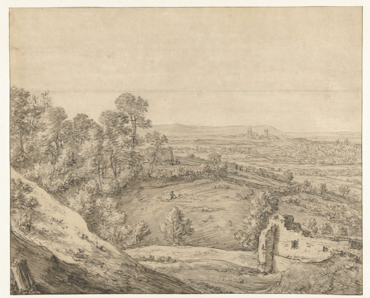 Vista de Kleve do Monterberg de Herman Saftleven