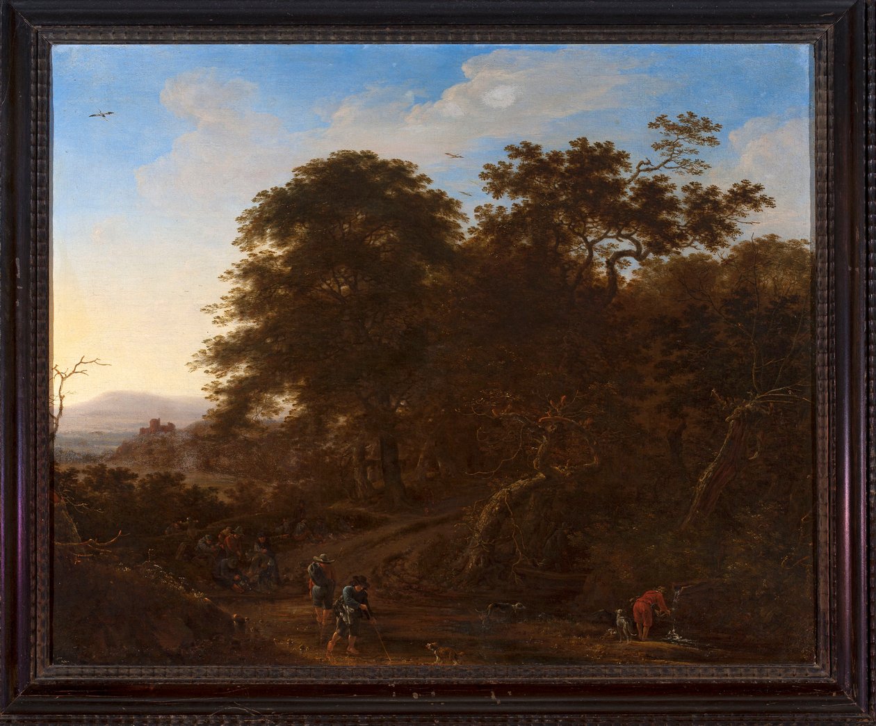 Paisagem com viajantes de Herman Saftleven